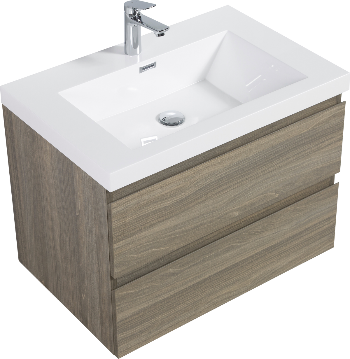 30" Angela - Floating Bathroom Vanity Ash Grey V11-30AG