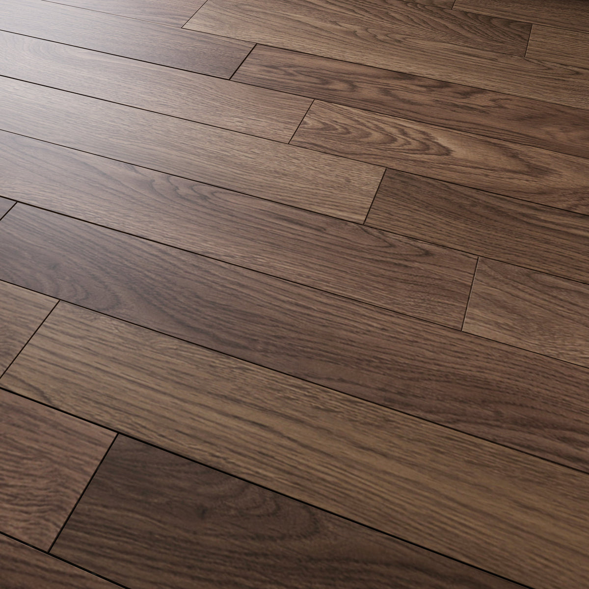 9/16" T x 7-1/2" W Multilayer Engineered Flooring T&G (19.63 Sq. Ft.), Amber Walnut F01-AW