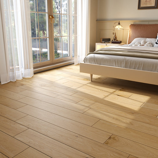 9/16" T x 7-1/2" W Multilayer Engineered Flooring T&G (19.63 Sq. Ft.), Nature Oak F01-NO