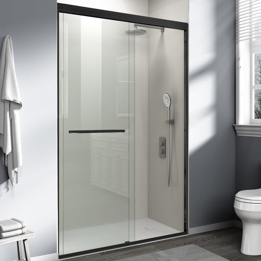 44" - 48" W x 72" H Semi-Frameless Double Sliding Shower Door, D03-48