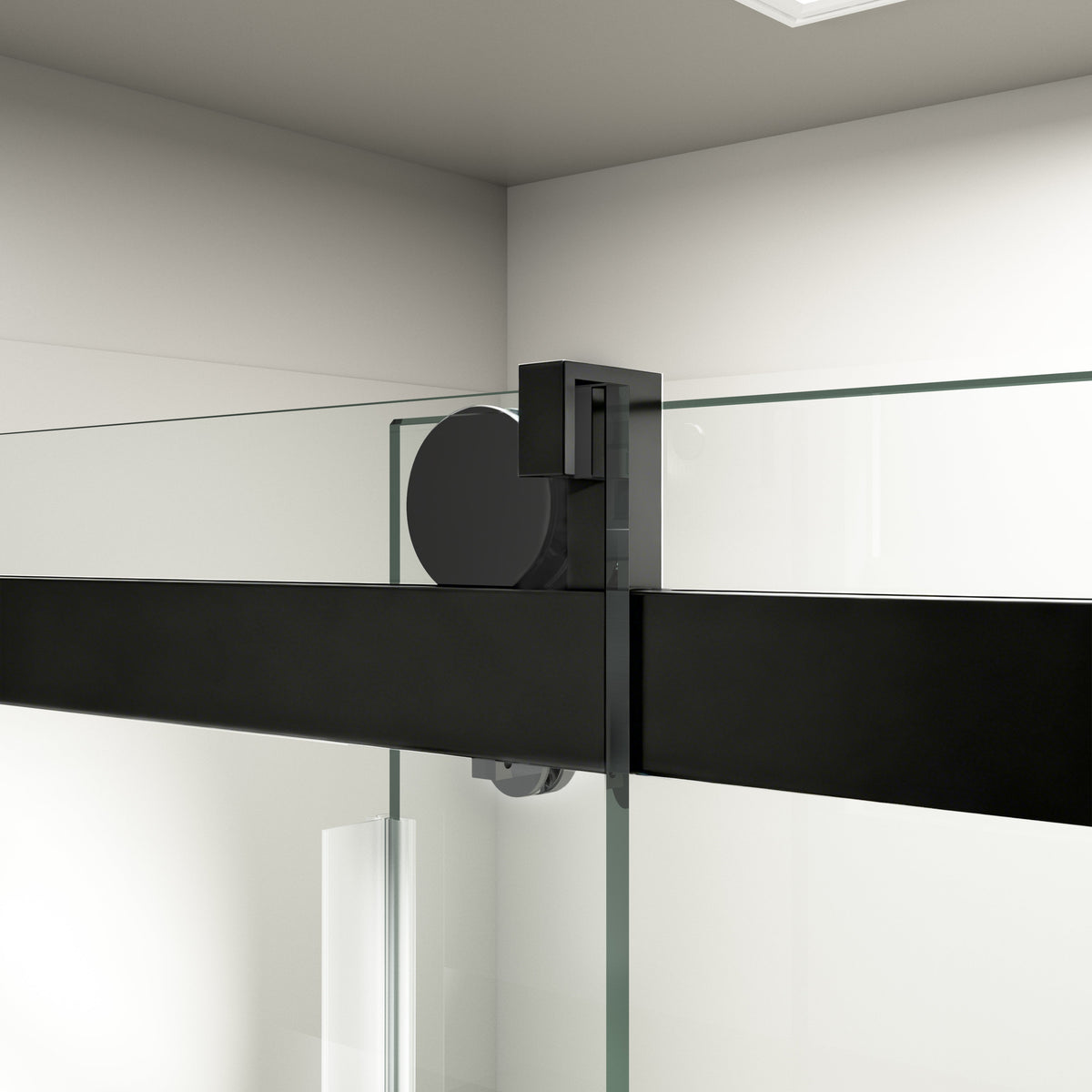 56" – 60" W x 76" H Frameless Soft-Close Single Sliding Shower Door, D01-60