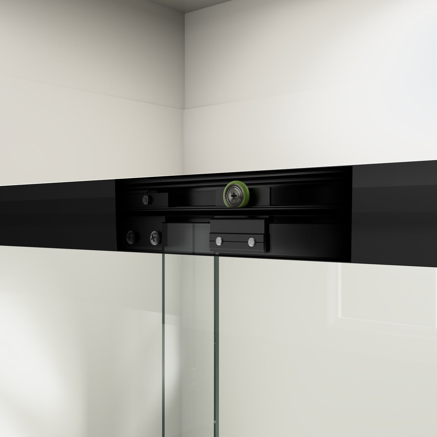 56" - 60" W x 72" H Semi-Frameless Double Sliding Shower Door, D03-60