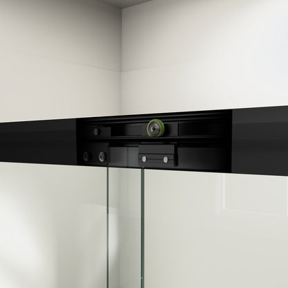 56" - 60" W x 72" H Semi-Frameless Double Sliding Shower Door, D03-60