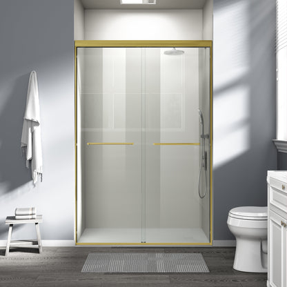 44" - 48" W x 72" H Semi-Frameless Double Sliding Shower Door, D03-48