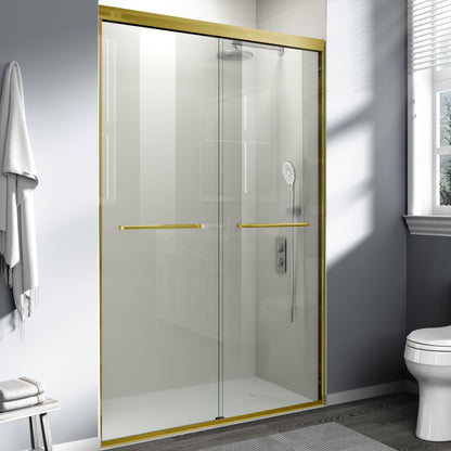 44" - 48" W x 72" H Semi-Frameless Double Sliding Shower Door, D03-48