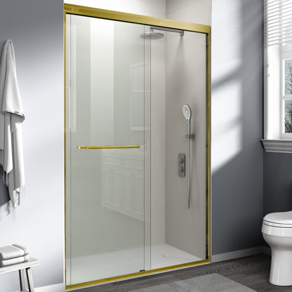 44" - 48" W x 72" H Semi-Frameless Double Sliding Shower Door, D03-48