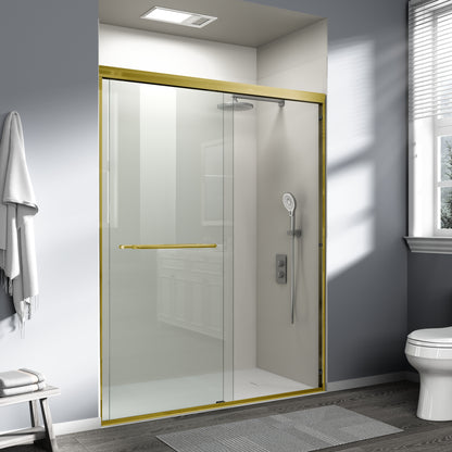 56" - 60" W x 72" H Semi-Frameless Double Sliding Shower Door, D03-60
