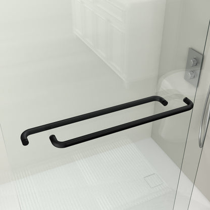 44" - 48" W x 72" H Semi-Frameless Double Sliding Shower Door, D03-48