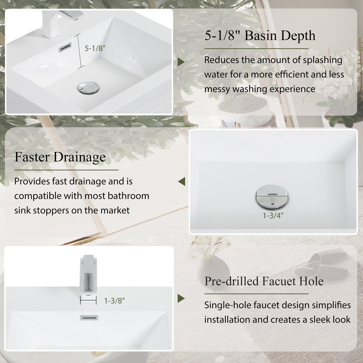 30" Aurelia - Floating Bathroom Vanity, Ash Grey V15-30AG