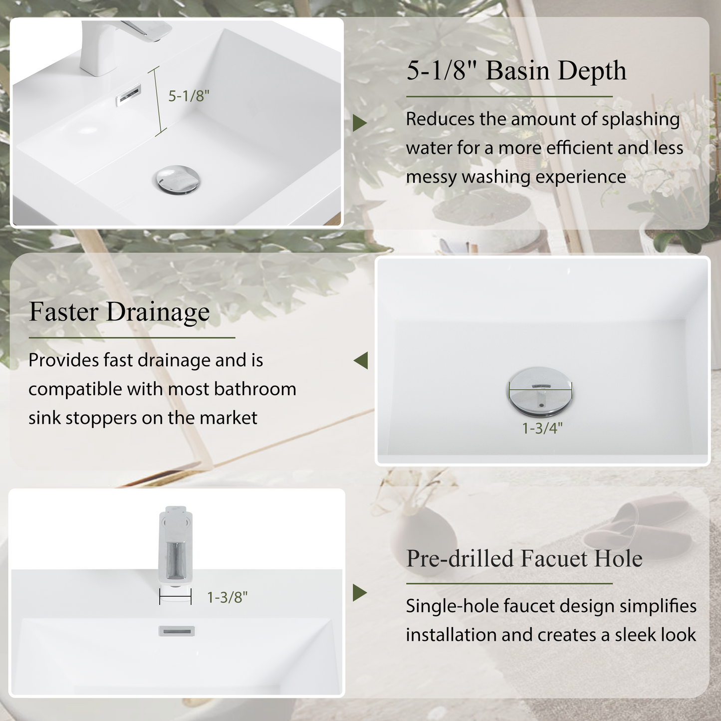 30" Aurelia - Floating Bathroom Vanity, Natural Oak V15-30NO