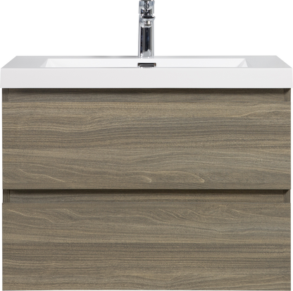 30" Angela - Floating Bathroom Vanity Ash Grey V11-30AG