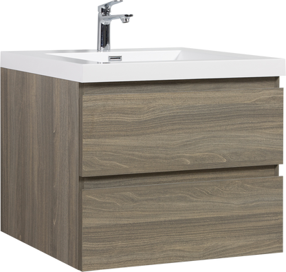 30" Angela - Floating Bathroom Vanity Ash Grey V11-30AG