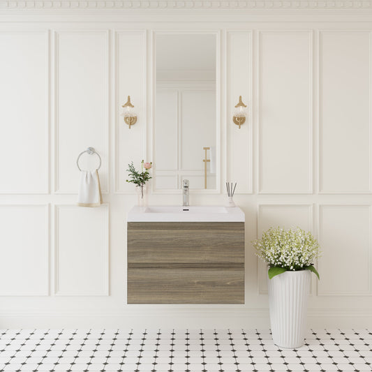 30" Angela - Floating Bathroom Vanity Ash Grey V11-30AG