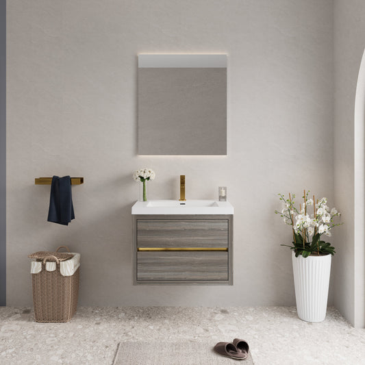 30" Aurelia - Floating Bathroom Vanity, Ash Grey V15-30AG