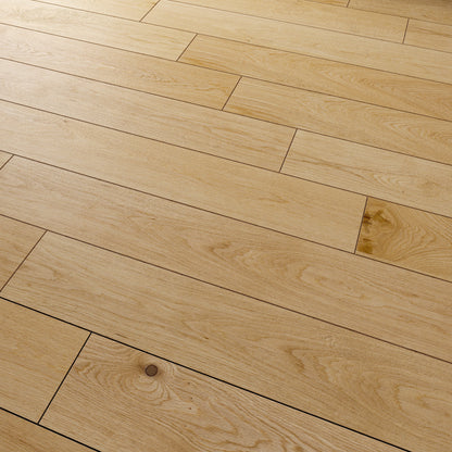 9/16" T x 7-1/2" W Multilayer Engineered Flooring T&G (19.63 Sq. Ft.), Nature Oak F01-NO