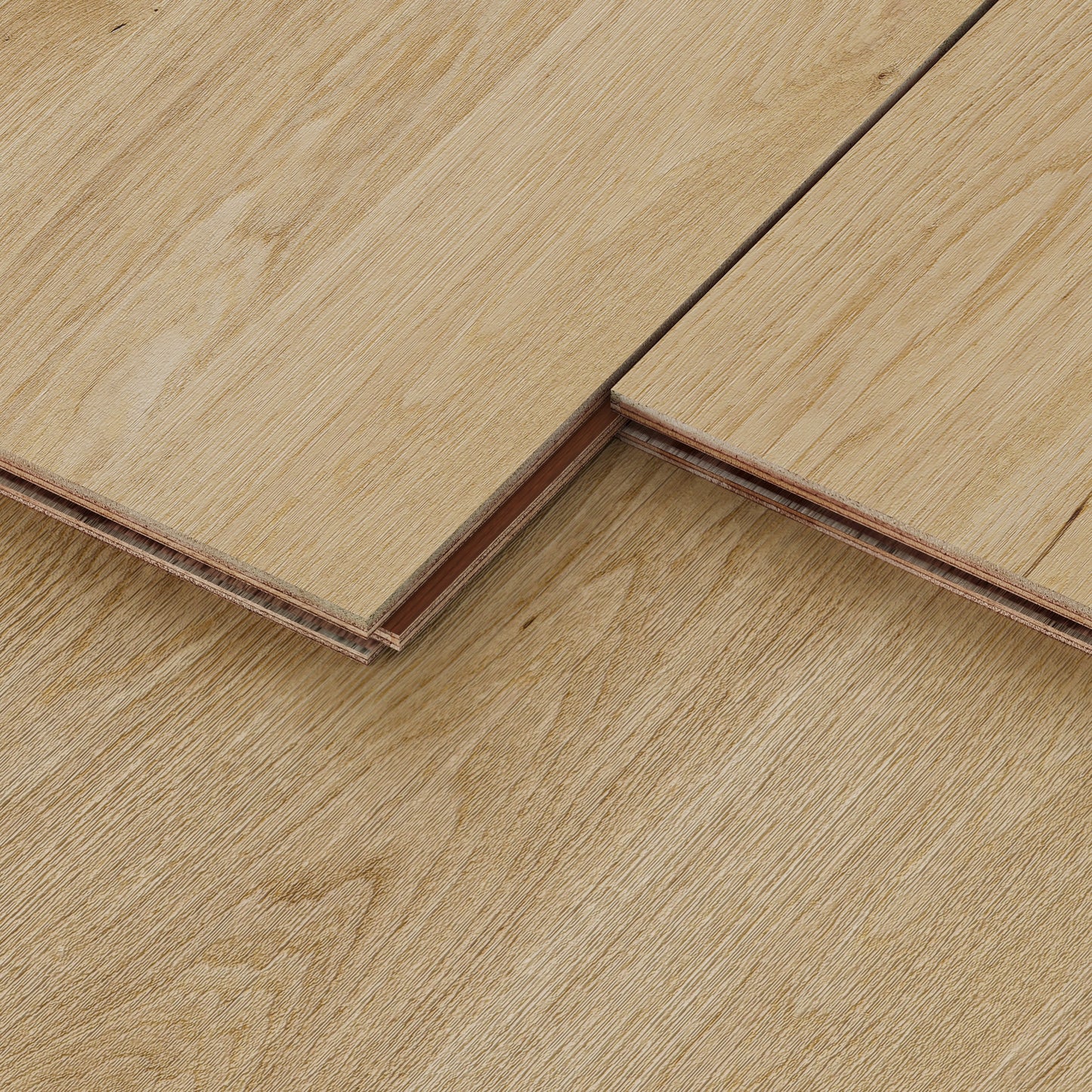 9/16" T x 7-1/2" W Multilayer Engineered Flooring T&G (19.63 Sq. Ft.), Nature Oak F01-NO