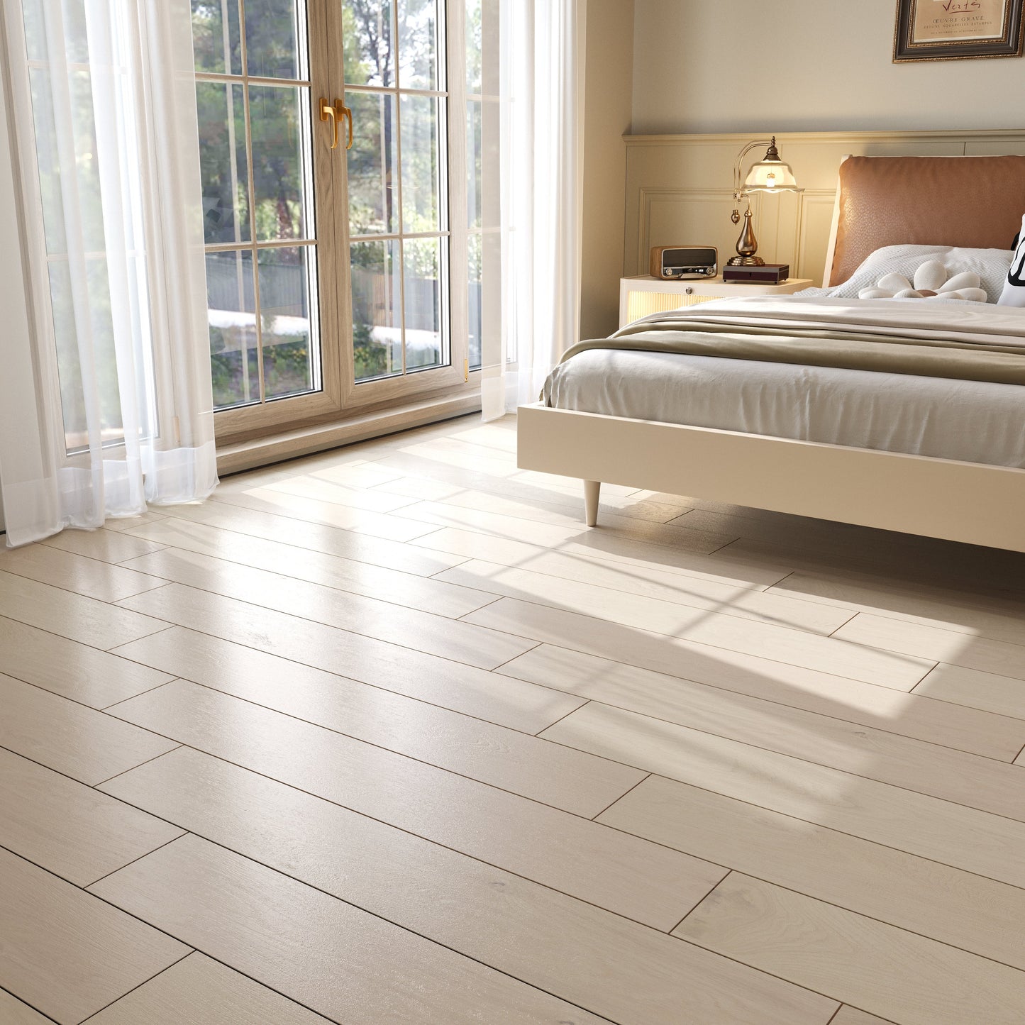 9/16" T x 7-1/2" W Multilayer Engineered Flooring T&G (19.63 Sq. Ft.), Pearl F01-PR