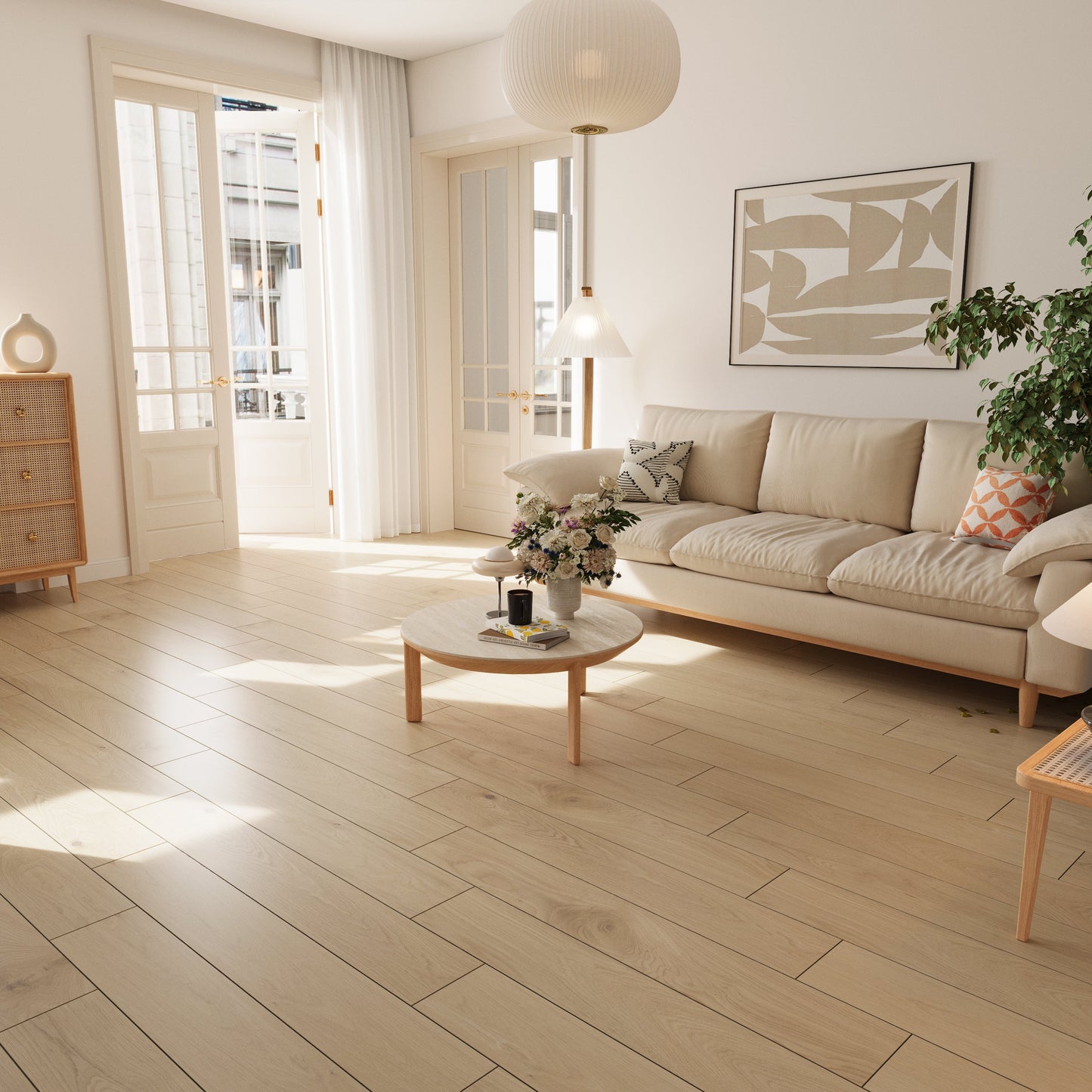 9/16" T x 7-1/2" W Multilayer Engineered Flooring T&G (19.63 Sq. Ft.), Sandy Oak F01-SO