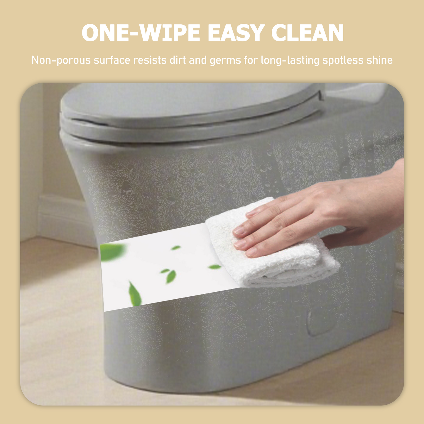 One-Piece Toilet, Dual Flush 1.1/1.6 GPF, Light Grey T02-LG