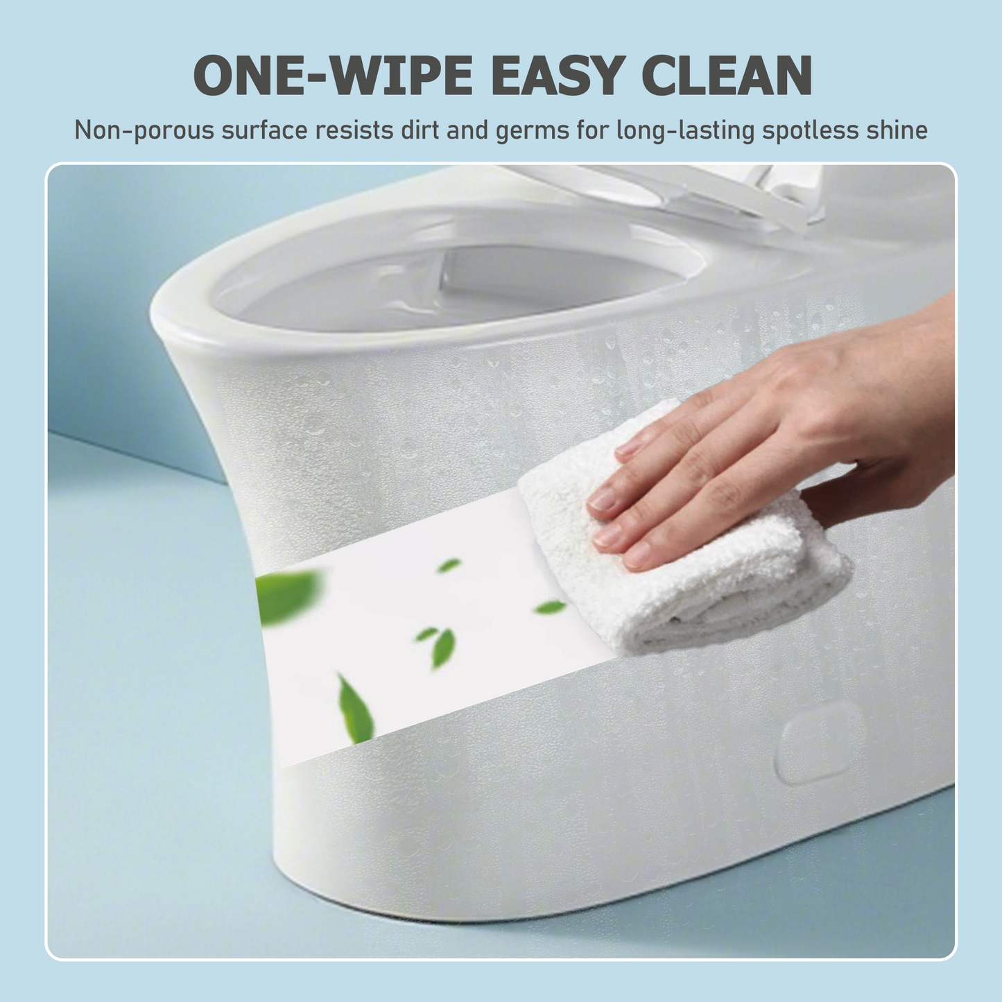 One-Piece Toilet, Dual Flush 1.1/1.6 GPF, Glossy White T02-GW