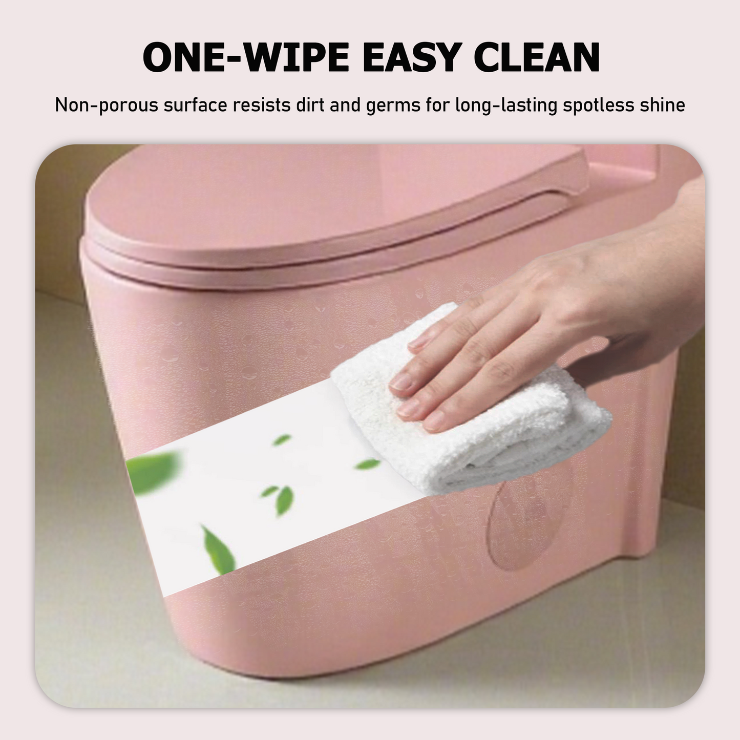 One-Piece Toilet, Dual Flush 1.1/1.6 GPF, Pink Rose T01-RS