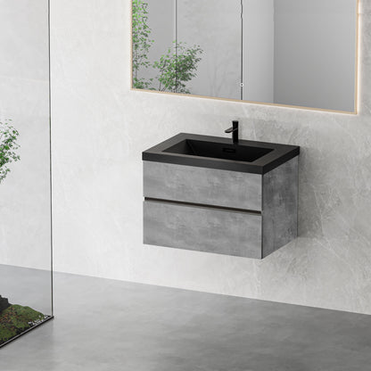30" Edi - Modern Wall-mounted Bathroom Vanity V12-30GR