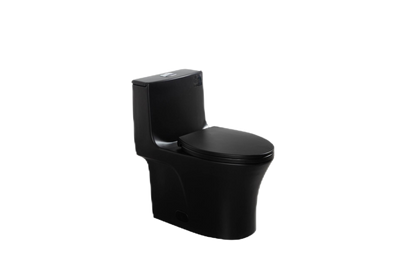 One-Piece Toilet, Dual Flush 1.1/1.6 GPF, Matte Black T02-MB