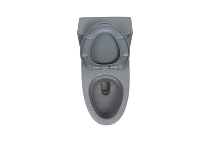 One-Piece Toilet, Dual Flush 1.1/1.6 GPF, Light Grey T02-LG