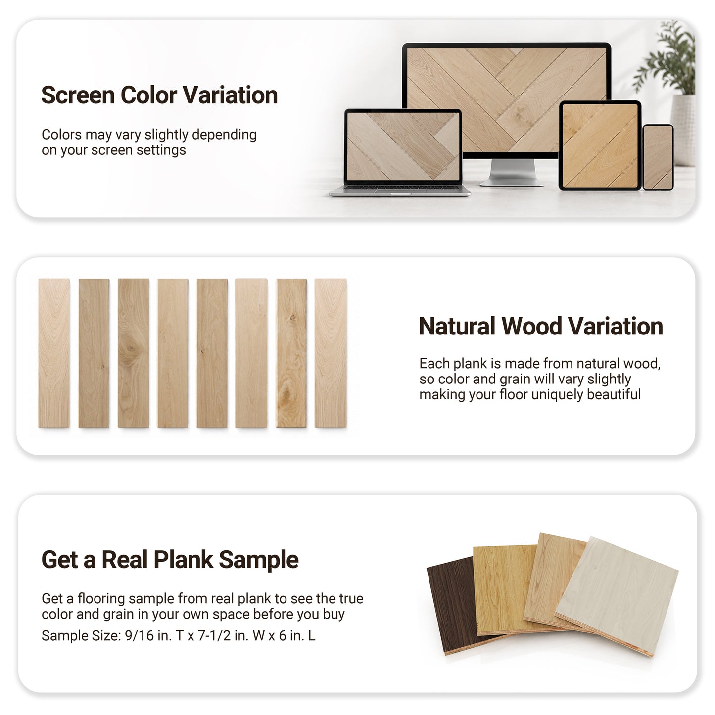9/16" T x 7-1/2" W Multilayer Engineered Flooring T&G (19.63 Sq. Ft.), Sandy Oak F01-SO