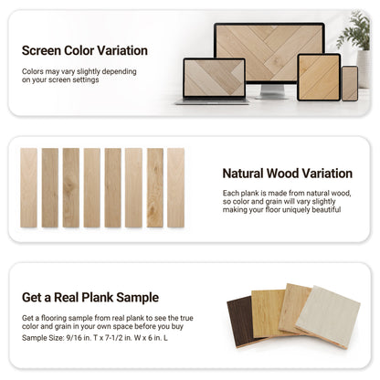 9/16" T x 7-1/2" W Multilayer Engineered Flooring T&G (19.63 Sq. Ft.), Sandy Oak F01-SO