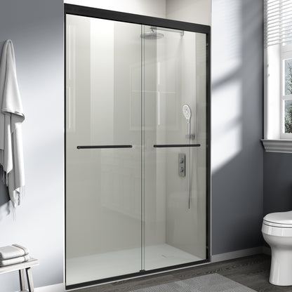 44" - 48" W x 72" H Semi-Frameless Double Sliding Shower Door, D03-48