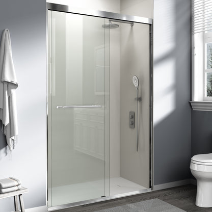 44" - 48" W x 72" H Semi-Frameless Double Sliding Shower Door, D03-48