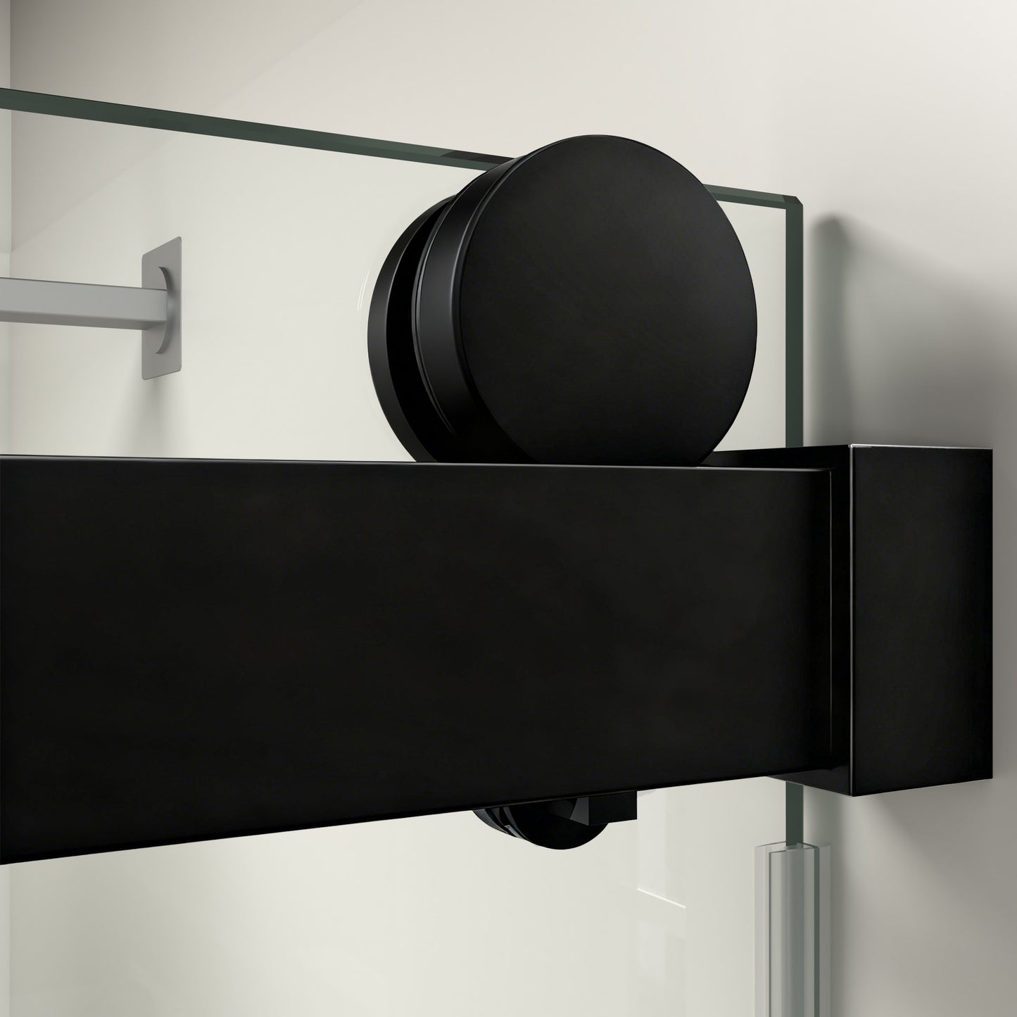 56" – 60" W x 76" H Frameless Soft-Close Single Sliding Shower Door, D01-60