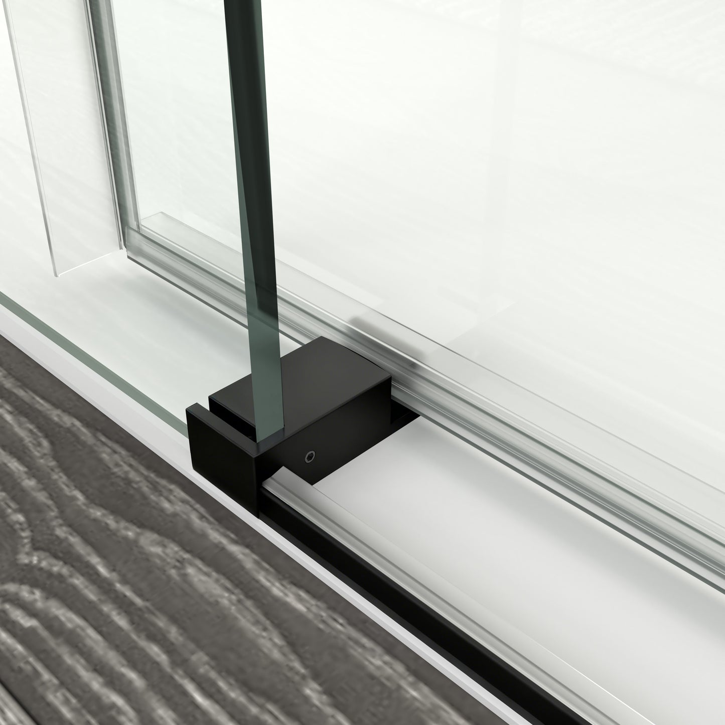 56" – 60" W x 76" H Frameless Soft-Close Single Sliding Shower Door, D01-60