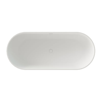 69" Freestanding Stone Resin Deep Soaking Bathtub S03-69