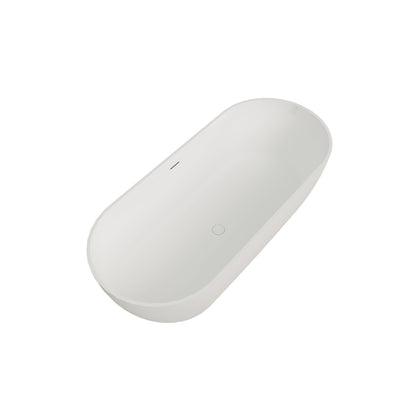 69" Freestanding Stone Resin Deep Soaking Bathtub S03-69